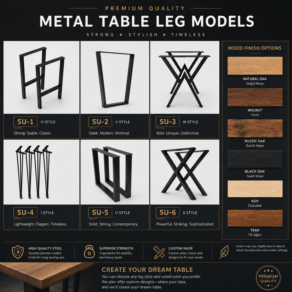 Custom Solid Walnut Table - Handmade Dining Table - Natural Wood Table - Live Edge Kitchen Table - Made to Order